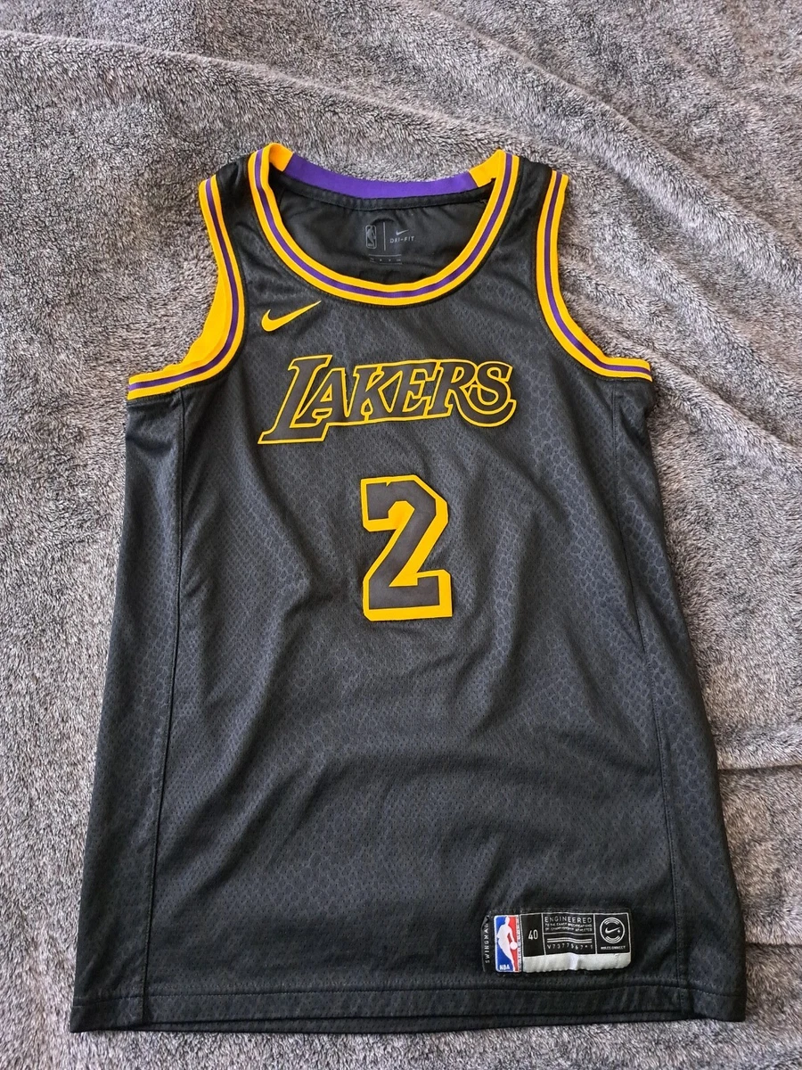 Lonzo Ball Los Angeles Lakers Black Mamba City Edition Nike Swingman Jersey  S 40