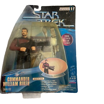 Star Trek Playmates Commander Riker Warp Factor Series 1 