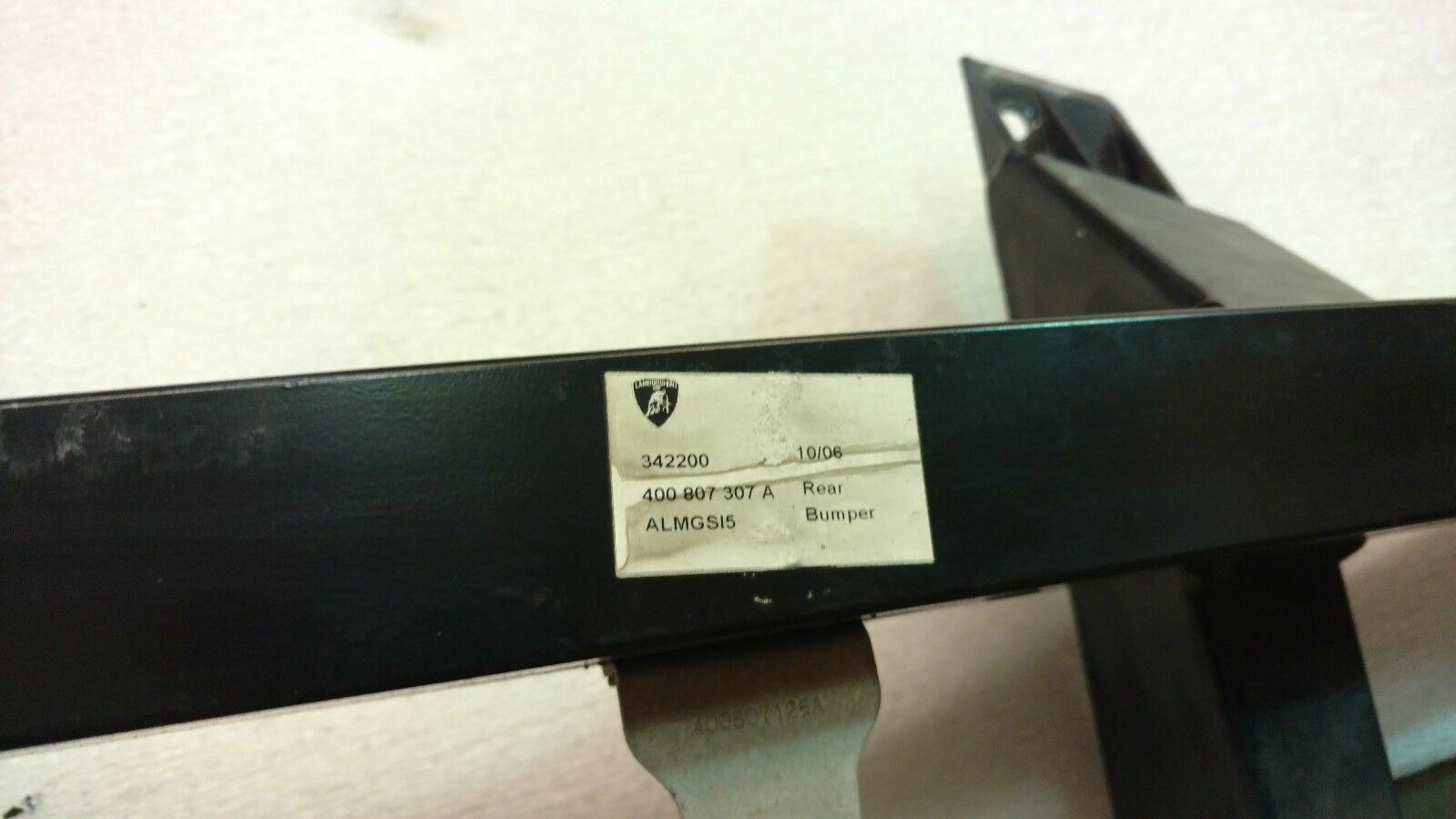 LAMBORGHINI GALLARDO LP560 LP570 REAR BUMPER CROSS MEMBER REBAR OEM 400807307A