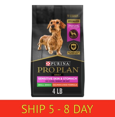 Purina Pro Plan Sensitive Skin & Stomach Small B...Salmon & Rice, 4 lb Bag (w16)