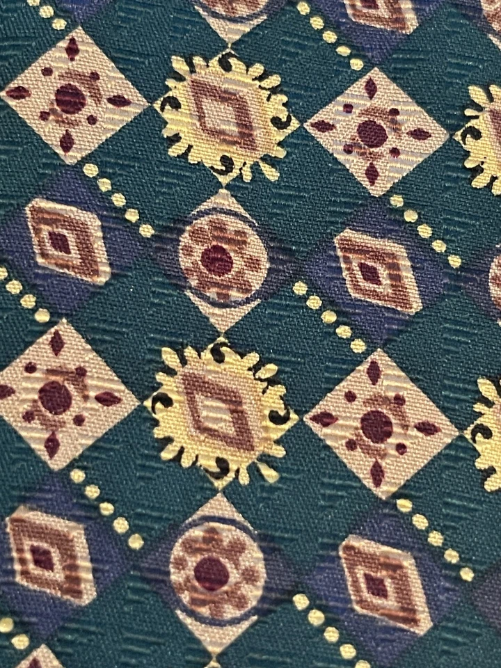 Pajarita de cuello XMI verde dorado rojo para hombre Foto 3 de 4