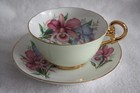 Vintage Royal Grafton Bone China Orchid Design Teacup and Saucer — photo 2