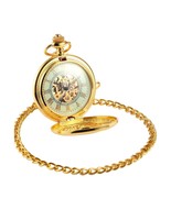 Ampm24 Luxury Golden Luminous Men's Mechanical Pocket Watch + C... Free Shipping Ampm24 Luxury Golden Luminous Men's Mechanical Pocket Watch + C... Free Shipping