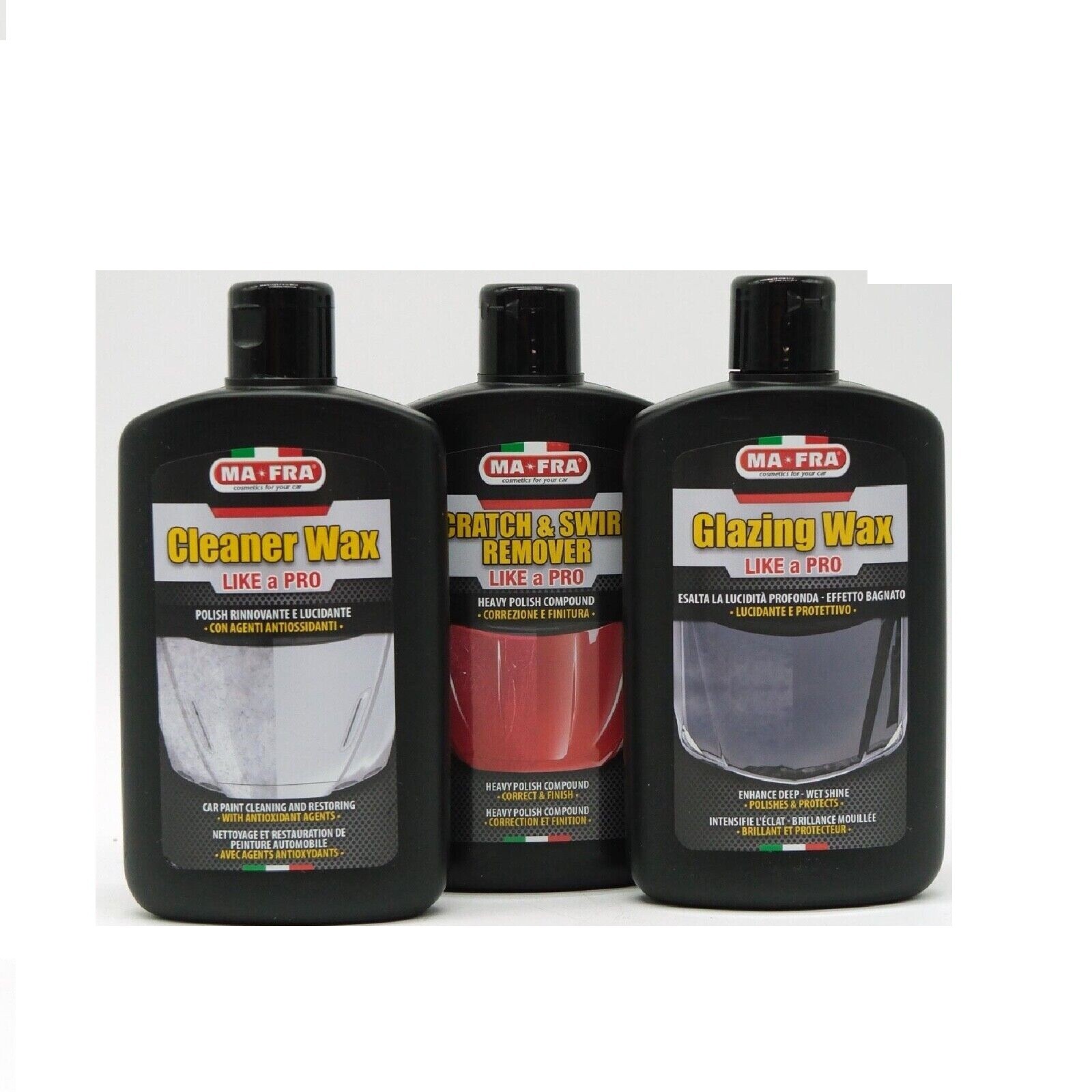 MAFRA KIT POLISH PER LUCIDARE AUTO POLISH STEP1 - STEP2 - STEP3 250ML