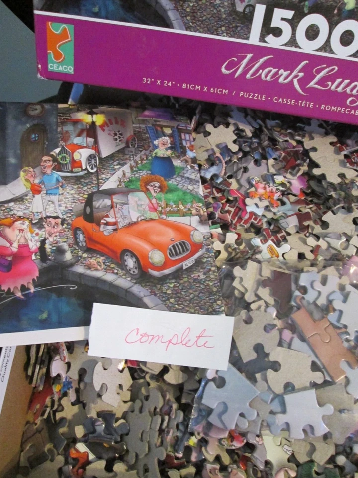 Ceaco🐭Neighborhood Life Puzzle🐭1500 Pc🐭Complete w/Poster Great & Colorful! - Image 3 of 4