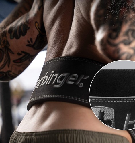 Harbinger Lever Weight Lifting Belt - 10mm - Black - Picture 14 of 18