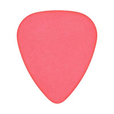 Delrin Red Guitar Or Bass Pick - 0.60 mm Medium Light Gauge - 351 Shape