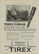 1929 Simplex Wire of Boston Ad: Tirex Cable on Marion Shovel Model 21