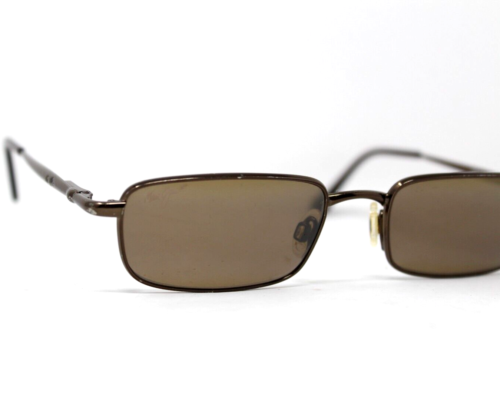 Maui Jim Polarized MJ-129-19 Shiny Brown Sunglasses Brown Lens 135 Italy Fashion - Picture 6 of 20