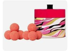 Ted Baker Raspberry & Orange 8 x Mini Bath Bombs DAMAGED TIN DENTED Discontinued