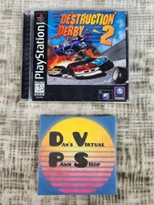 Destruction Derby 2 PlayStation 1 PS1 Complete CIB w Manual Black Label