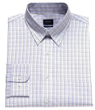 Arrow Classic Fit Dress Shirt Poplin Button Down Collar No Iron Long Sleeve NWT