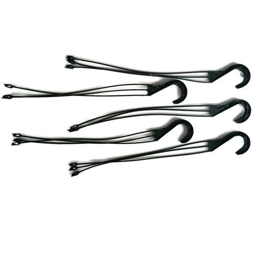 BLACK Replacement PLASTIC HANGERS (set of 5) for 10" hanging baskets (3