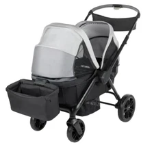 Wagon Stroller two extra-comfortable memory-foam seats Adjustable Foldable 