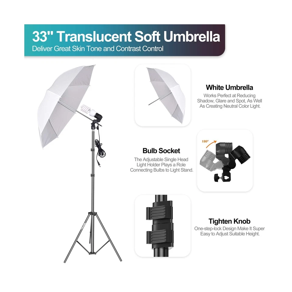 EMART 8.5 x 10 ft Backdrop Support System, Professional Photography Lighting ... - Image 4 of 4