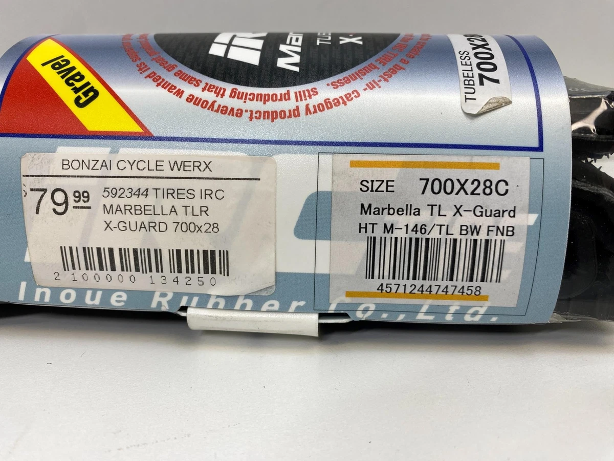 new IRC MARBELLA X-Guard 700 x 28c Tubeless FOLDING GRAVEL TIRE