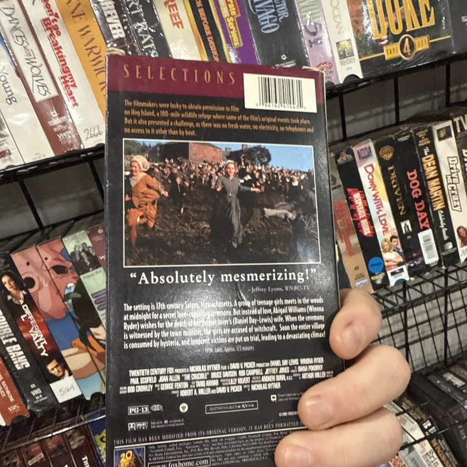 The Crucible (VHS, 1998) Daniel Day Lewis Winona🇺🇸 BUY 5 get 5 FREE 🇺🇸 - Image 2 of 2