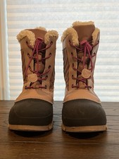 All In Motion Skylar Thermolite Faux Fur Winter Boots Blush Girls Size 1