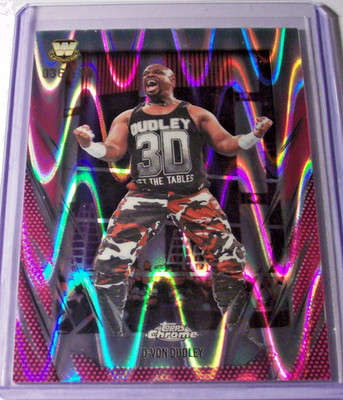 2026 Topps Chrome WWE Pink RayWave Refractor Parallel D-Von Dudley /250 Damaged