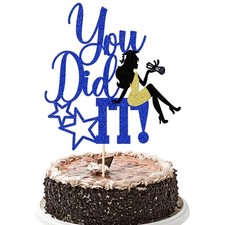 You Did It Cake Topper, Congrats Grad, I am Done Congratulate for Graduatio...