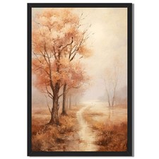 Autumn Landscape Path Wall Art Canvas Oil Paintings Reproduction