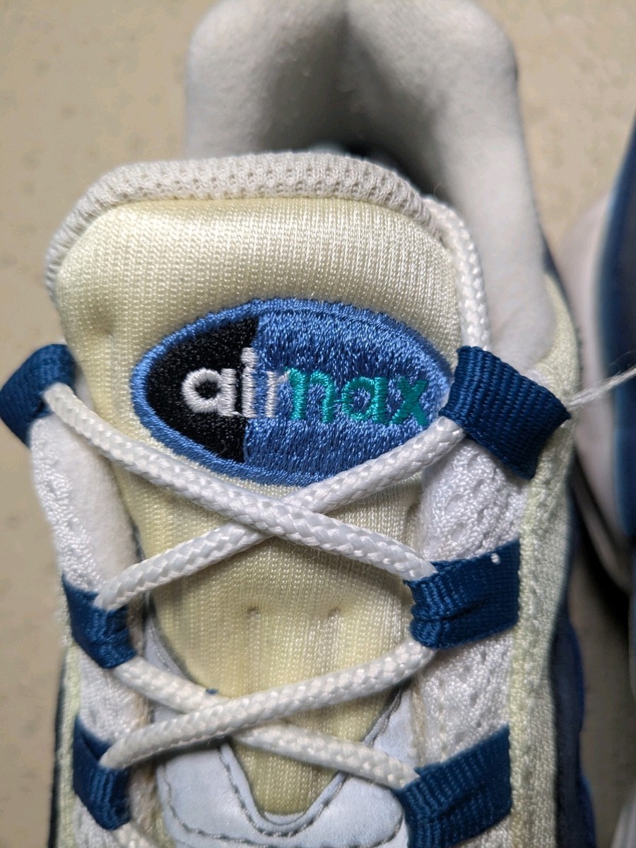 Nike Air Max 95 OG White Slate Blue 2015 Men's Size 11 US Nike Air Max 95 OG White Slate Blue 2015 Men's Size 11 US