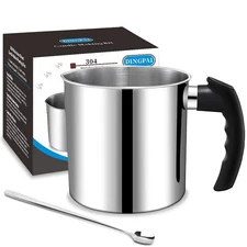 Candle Making Pouring Pot, DINGPAI 44oz Double Boiler Wax Melting Pot, 1pc