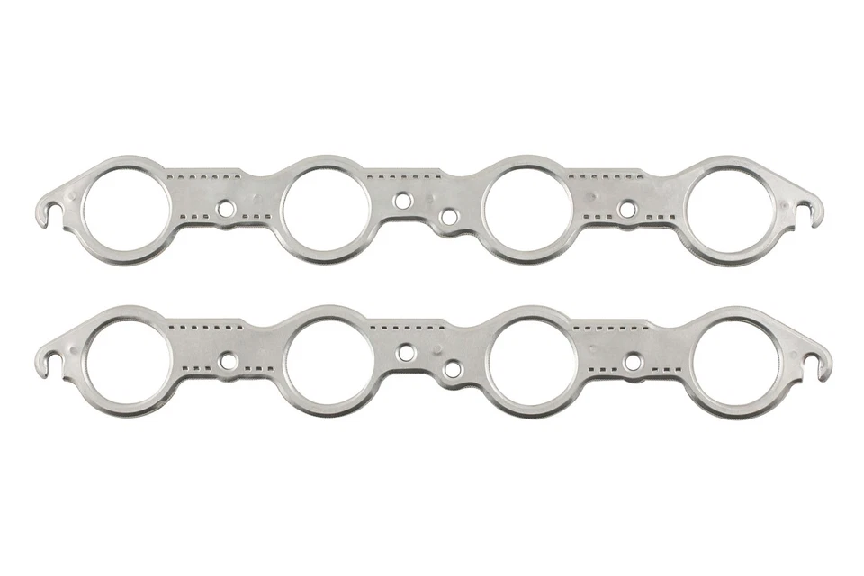 Mr Gasket 7406G, par de cabezales de escape Gskt juego GM LS1-LS7 redondo aluminio  Foto 3 de 4