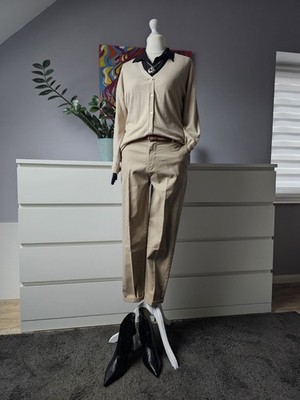 El cortes ingles Cardigan Strickjacke Feinstrick Creme (XS) M