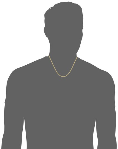 Solid 14k Yellow Gold Filled Rope Chain Necklace (2.1 mm, 16 inch) - Picture 6 of 9