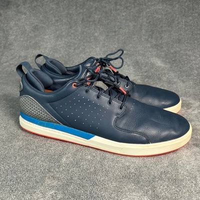 Adidas Flopshot Boost Golf Shoes Mens 13 Navy Blue Leather Spikeless GV9869