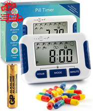 Pill Reminder with 8 Alarms per Day, Pill Tracker, Pill Timer, Medication Remind