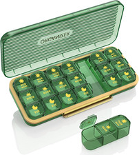Pill Organizer 3 Times a Day, 7-Day Pill Box 3 Times a Day -  Weekly Medicine Bo