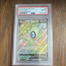 Pokemon Company Celebi V 160198 Chilling Reign Psa 10 Full Art Holo Eng