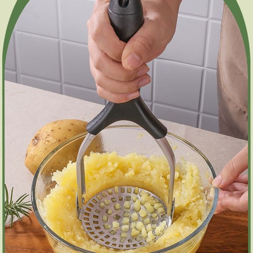 Non-Slip Handle Potato Ricer Comfort Grip Vegetable Smasher Complementary Food - Picture 3 of 8