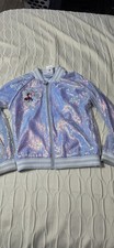 Disney Store Sequin Frozen Elsa  Anna Jacket Size 9/10