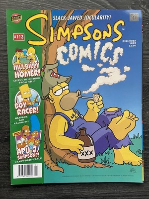 The Simpsons Comics UK Issue 113 December 2005 Comic Magazine Bongo