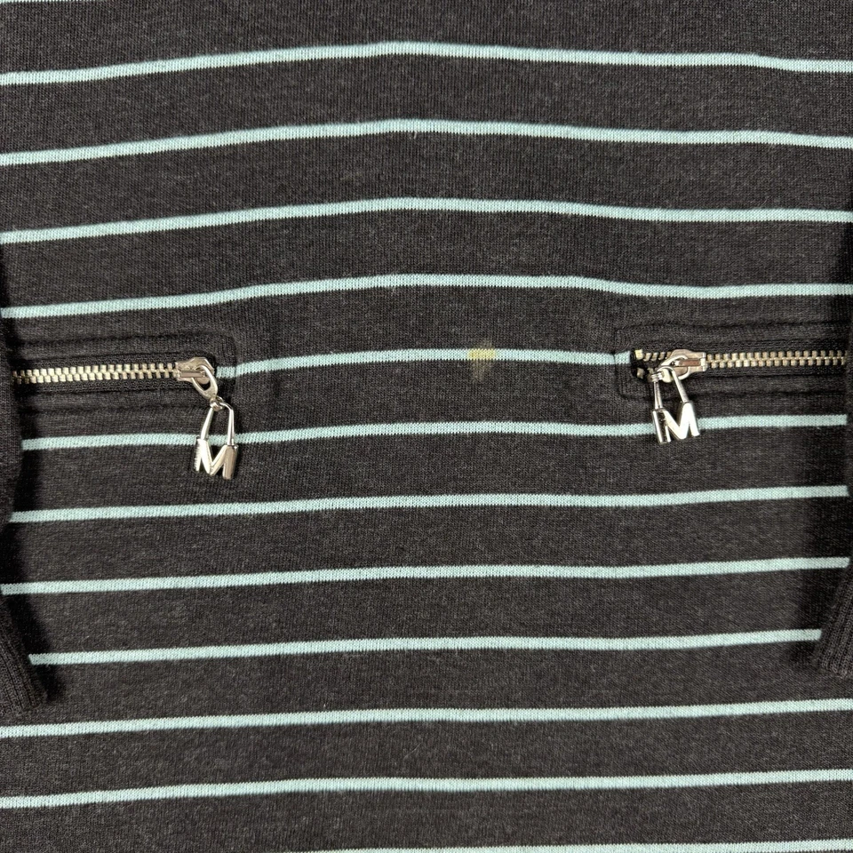 Mondi Sports Women’s Pullover Vintage Blue Embroidered Zipper Pocket  - Image 3 of 4