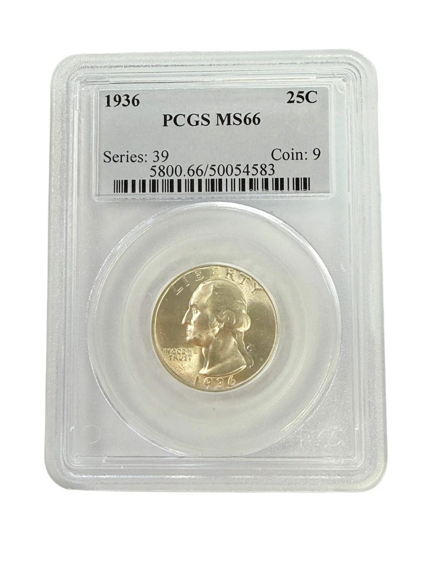 MS 66 Graded 1936 Year Washington Quarters (1932-1998) for sale | eBay