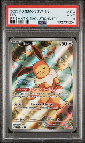 2025 POKEMON SVP EN-SV BLACK STAR PROMO #173 EEVEE PSA 9