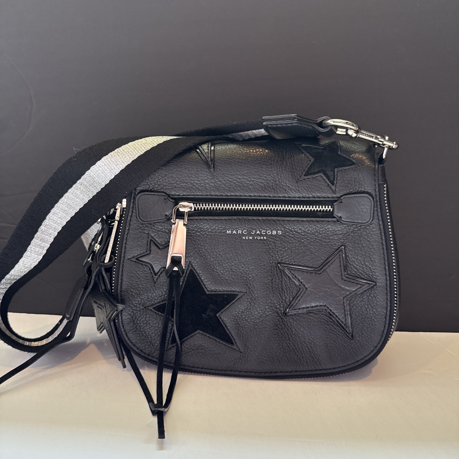 Michael Kors Star Patchwork Small Saddle Bag - image 1