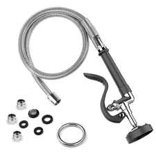 Spray Valve with 45" Pre Rinse Hose, Commercial Sink Sprayer Hose Pre Rinse S...