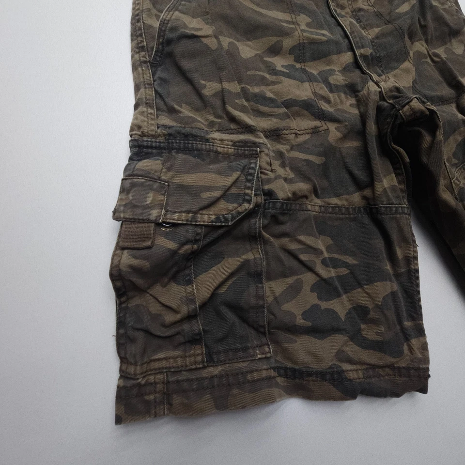 Old Navy Y2K Loose Cargo Shorts Mens 30 Camo Baggy Heavy Cotton Military 11"insm - Image 3 of 4