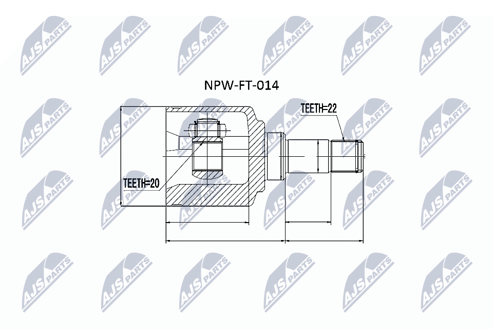 NTY NPW-FT-014 Joint Kit, drive shaft for FIAT - Image 8