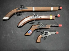 Edison G., Parris Toy Cap Gun Pirate Flintlock Double Barrel Wild West Pistol