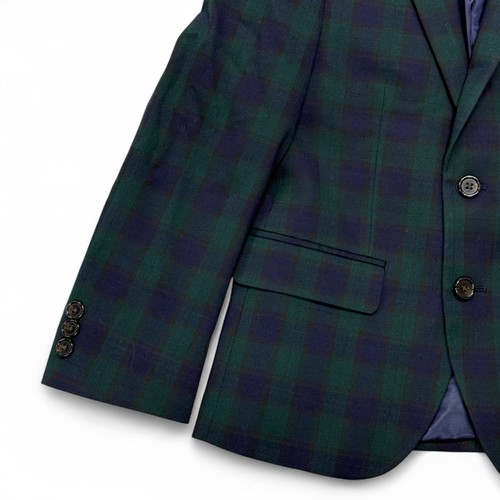 Lauren Ralph Lauren Blackwatch Plaid Blazer Jacket Classic Fit Kids Boys 10R - Picture 8 of 9