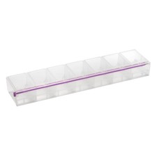Bead Organizer Plastic Storage Containers 7 Locking Compartments for Crafts 3XL