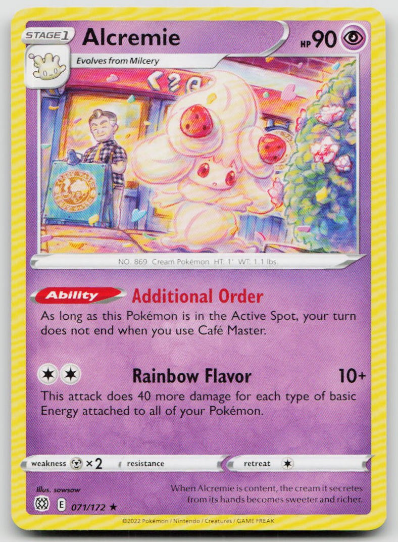 LP Alcremie 071/172 Rare Brilliant Stars Pokemon