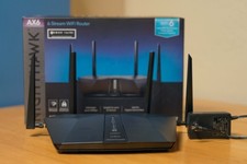 NETGEAR Nighthawk AX6 6-Stream AX5400 WiFi 6 Dual-Band Router Black RAX50-100NAS
