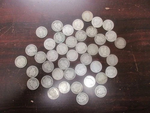 43 Barber Quarters from 1892 to 1916 Ag to VF
